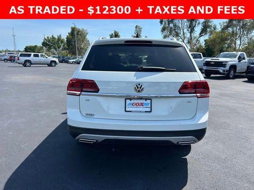 Pure White 2018 Volkswagen Atlas 3.6L SE