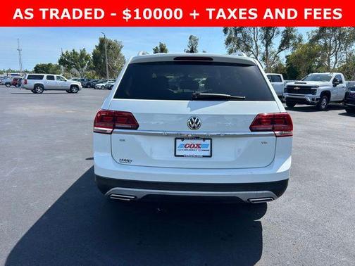 Pure White 2018 Volkswagen Atlas 3.6L SE