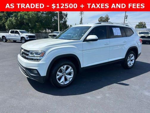 Pure White 2018 Volkswagen Atlas 3.6L SE