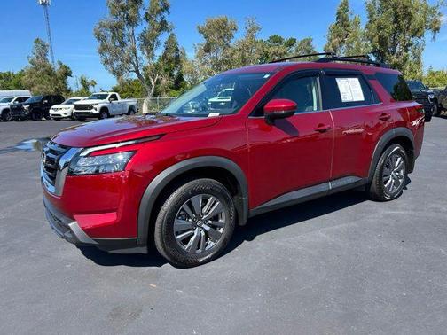 Scarlet Ember Tintcoat 2025 Nissan Pathfinder SV FWD