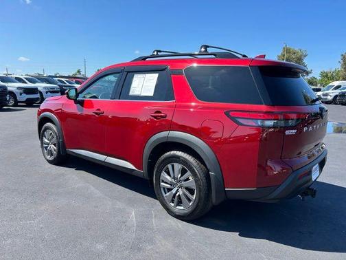 Scarlet Ember Tintcoat 2025 Nissan Pathfinder SV FWD