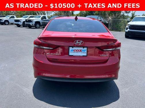 Scarlet Red 2017 Hyundai ELANTRA Limited