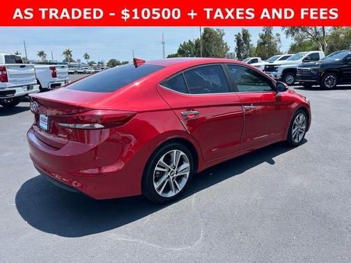Scarlet Red 2017 Hyundai ELANTRA Limited