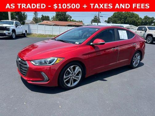 Scarlet Red 2017 Hyundai ELANTRA Limited