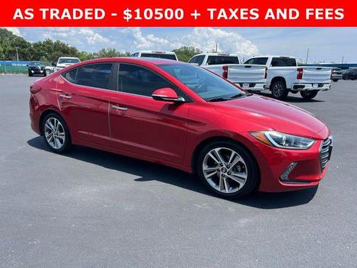 Scarlet Red 2017 Hyundai ELANTRA Limited