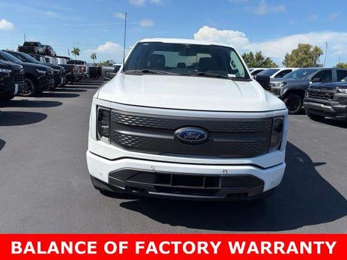 Oxford White 2023 Ford F-150 Lightning XLT