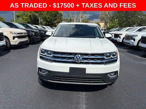 Pure White 2019 Volkswagen Atlas 3.6L SEL