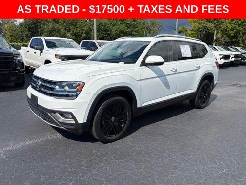 Pure White 2019 Volkswagen Atlas 3.6L SEL