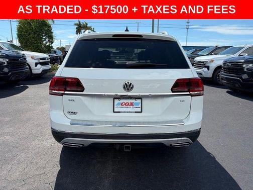 Pure White 2019 Volkswagen Atlas 3.6L SEL