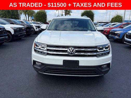 Pure White 2018 Volkswagen Atlas 2.0T SE
