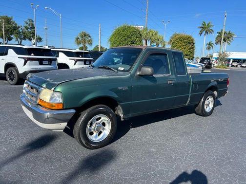 Amazon Green Clearcoat Metallic 1999 Ford Ranger XL SuperCab