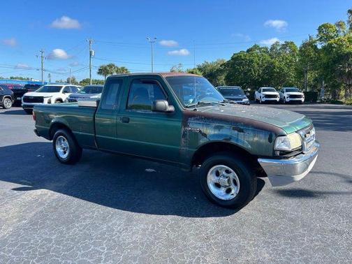 Amazon Green Clearcoat Metallic 1999 Ford Ranger XL SuperCab