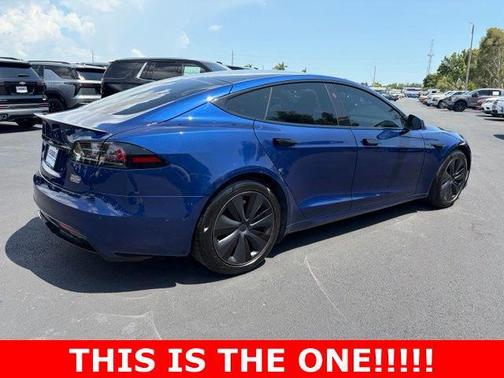 Deep Blue Metallic 2023 Tesla Model S Plaid