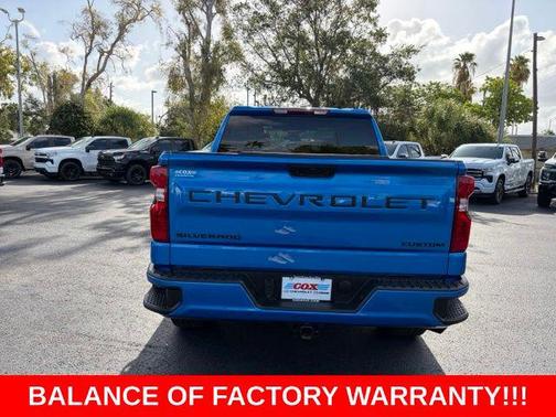 Riptide Blue Metallic 2025 Chevrolet Silverado 1500 Custom