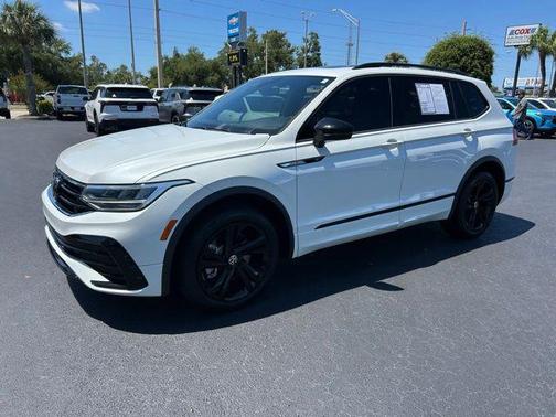 Opal White Pearl 2024 Volkswagen Tiguan 2.0T SE R-Line Black