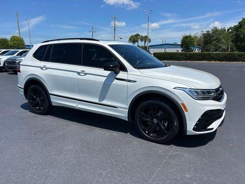 Opal White Pearl 2024 Volkswagen Tiguan 2.0T SE R-Line Black