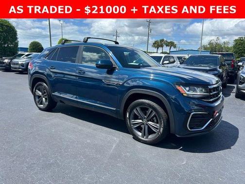 Blue Metallic 2020 Volkswagen Atlas Cross Sport 3.6L V6 SE w/Technology R-Line