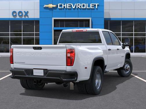 Summit White 2026 Chevrolet Silverado 3500 Crew Cab, Long Bed, WT Dual Rear Wheel, RWD