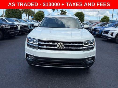 Pure White 2018 Volkswagen Atlas 2.0T SEL