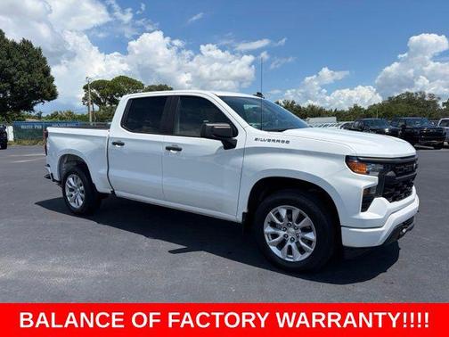 Summit White 2023 Chevrolet Silverado 1500 Custom