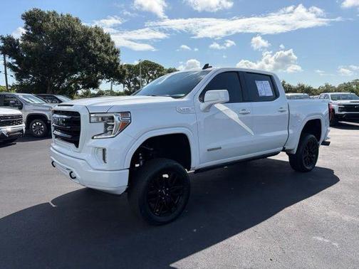 Summit White 2021 GMC Sierra 1500 Elevation