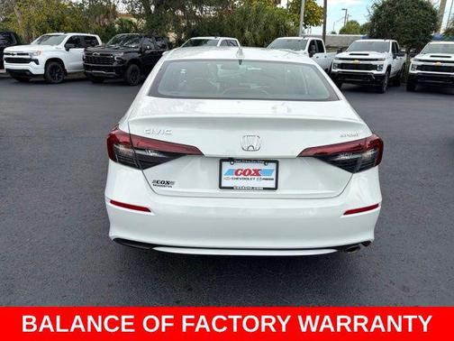 Platinum White Pearl 2025 Honda Civic Sport