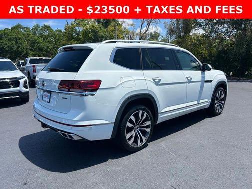 Pure White 2021 Volkswagen Atlas 3.6L SEL Premium