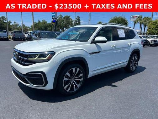 Pure White 2021 Volkswagen Atlas 3.6L SEL Premium