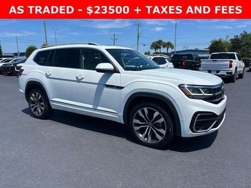 Pure White 2021 Volkswagen Atlas 3.6L SEL Premium