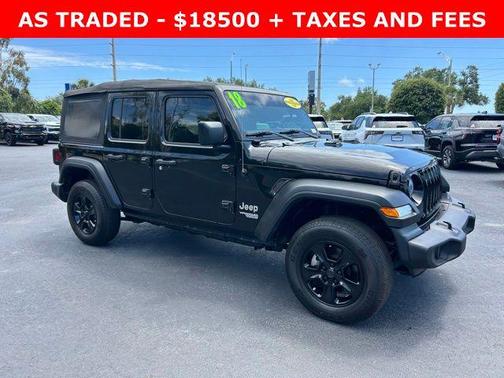 Black Clearcoat 2018 Jeep Wrangler Unlimited Sport