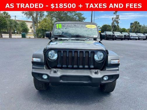 Black Clearcoat 2018 Jeep Wrangler Unlimited Sport