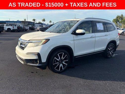White Diamond Pearl 2019 Honda Pilot Touring 8-Passenger