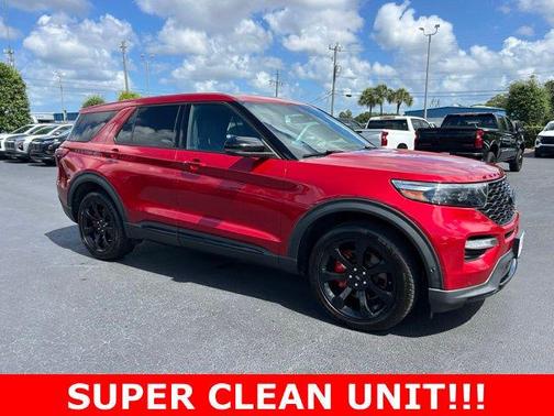 Rapid Red Metallic Tinted Clearcoat 2022 Ford Explorer ST