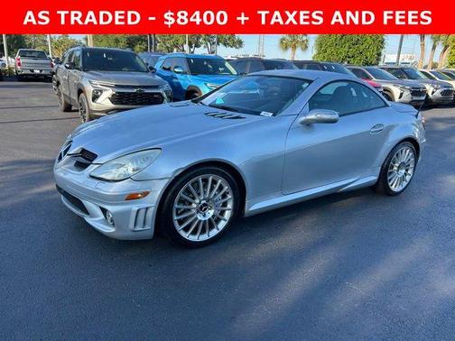 Diamond Silver Metallic 2007 Mercedes-Benz SLK-Class SLK55 AMG Roadster