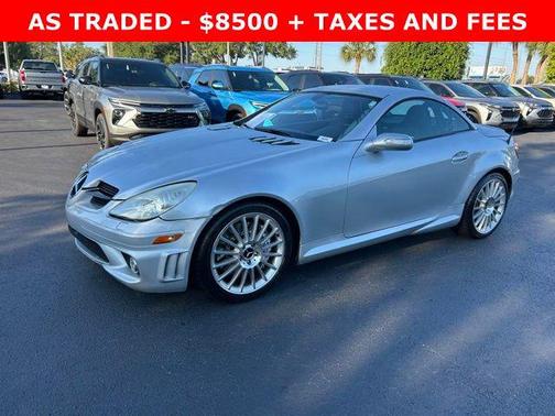 Diamond Silver Metallic 2007 Mercedes-Benz SLK-Class SLK55 AMG Roadster