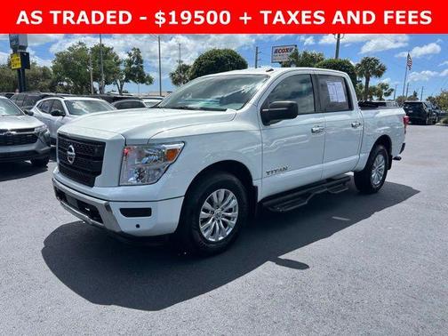 Glacier White 2021 Nissan Titan SV