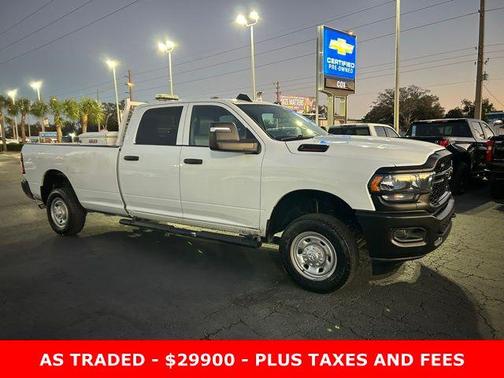 Bright White Clearcoat 2023 RAM 2500 Tradesman Crew Cab 4x4 8' Box