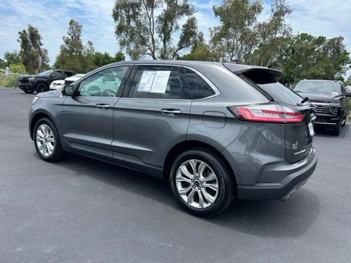 Gray Metallic 2023 Ford Edge Titanium