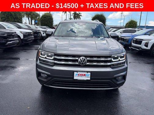 Platinum Gray Metallic 2019 Volkswagen Atlas 3.6L SE w/Technology