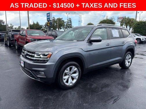 Platinum Gray Metallic 2019 Volkswagen Atlas 3.6L SE w/Technology