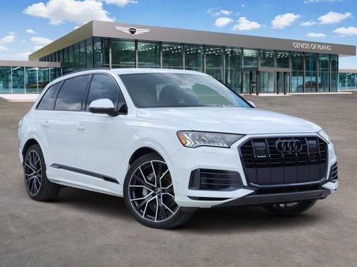 Glacier White 2022 Audi Q7 55 Prestige
