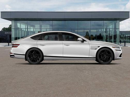 Alta White 2026 Genesis G80 3.5T Prestige Black AWD