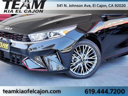 Aurora Black 2024 Kia Forte GT-Line
