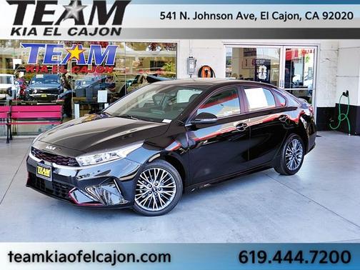 Aurora Black 2024 Kia Forte GT-Line