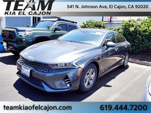 Gray 2022 Kia K5 LXS