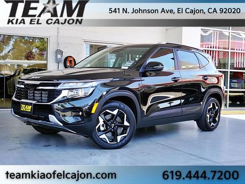 Black 2025 Kia Seltos EX