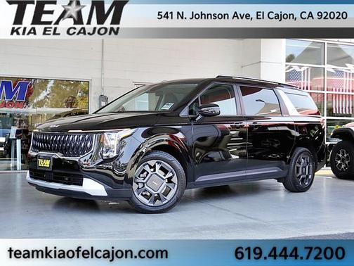 Aurora Black 2025 Kia Carnival Hybrid EX