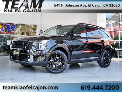 Ebony Black 2024 Kia Sorento X-Line EX
