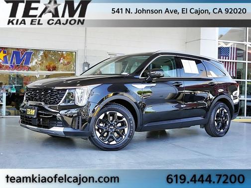 Ebony Black 2025 Kia Sorento S