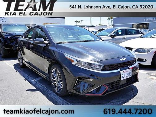 Aurora Black 2024 Kia Forte GT-Line